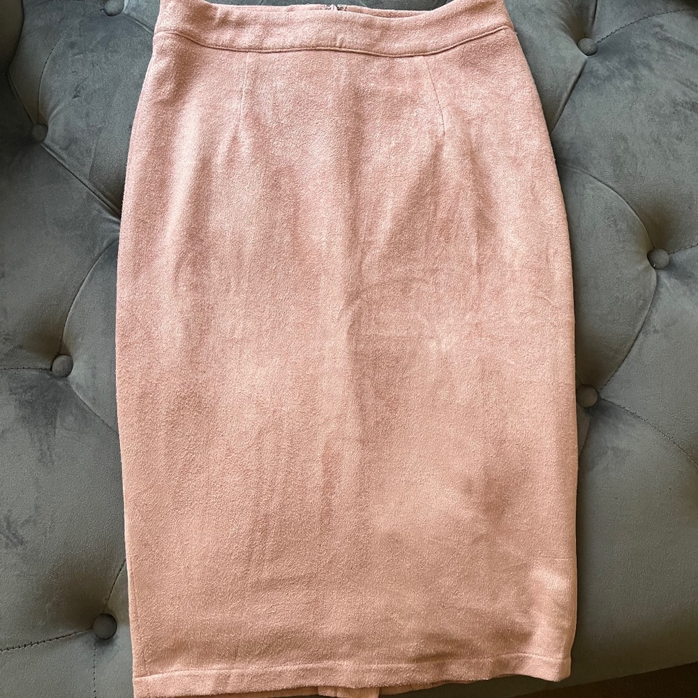 Lulus XS suede pencil skirt